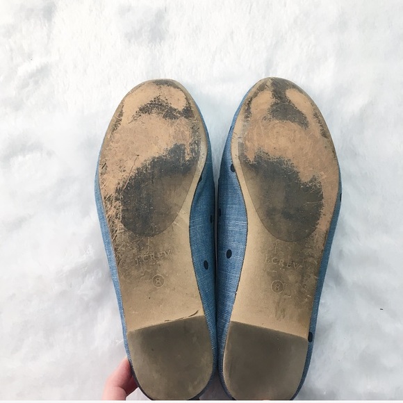 Like New Blue Polka Dot J. Crew Loafers - Picture 6 of 6